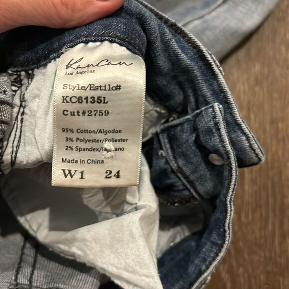Kancan distressed stretch denim size 24 / 1 - Picture 7 of 8